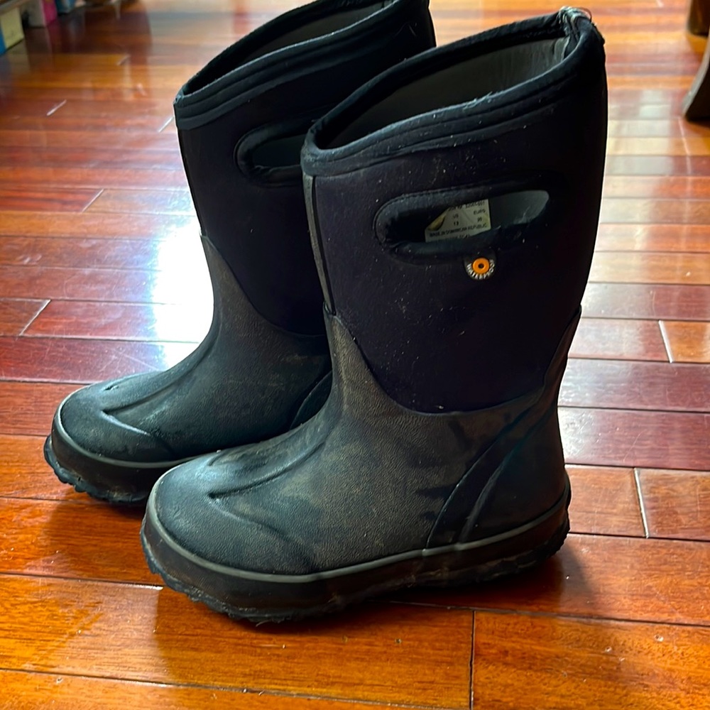 Kids Bogs Black Size 13
